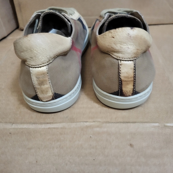 Burberry Hartfields House Check Low Top Sneaker Women Size 10 - Picture 7 of 13